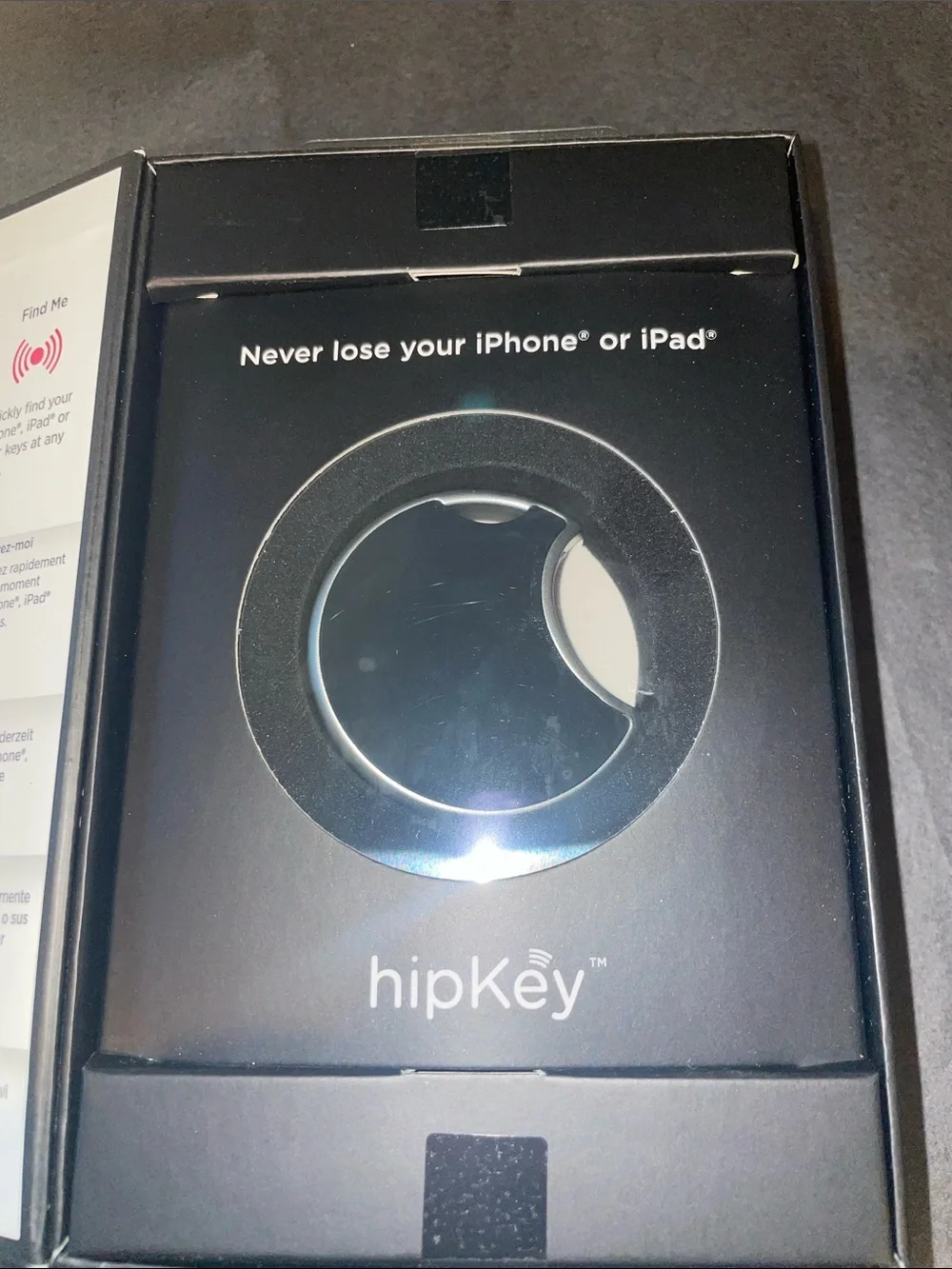 hipKey Bluetooth Device Tracker - Black